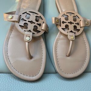 Tory Burch Beige Cutout Sandals